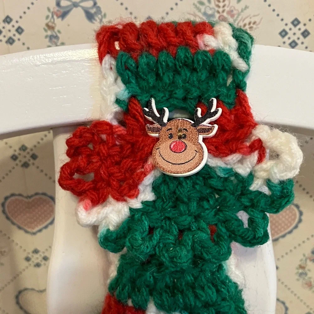 Handmade Crochet Holiday Towel